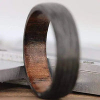 Thumbnail for Wood ring for mens and ladies who are looking to get married from Orbit Rings