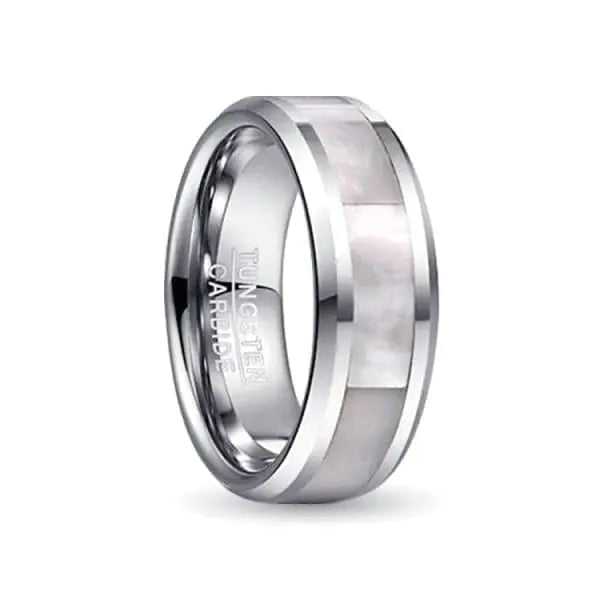 Orbit Rings Tungsten Carbide 7 Cartwheel Pearl