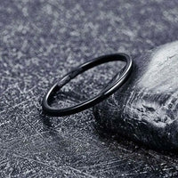 Thumbnail for Orbit Rings Tungsten Carbide Delta Ladies Black