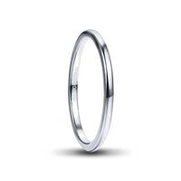 Thumbnail for Silver 2mm Tungsten Carbide Ring
