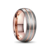 Thumbnail for Rosegold and Silver Tungsten Carbide Ring