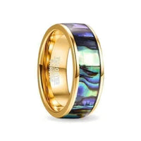 Thumbnail for Orbit Rings Tungsten Carbide 7 Galaxy Gold