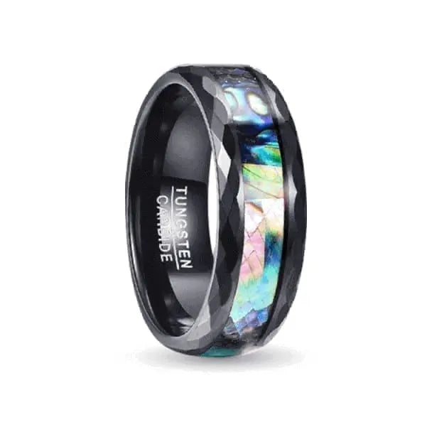 Orbit Rings Tungsten Carbide 5 Galaxy