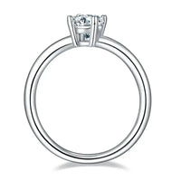 Thumbnail for 1ct Oval Shape Moissanite Ring in Sterling Silver
