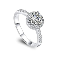 Thumbnail for Moissanite Moissanite Less than 4 Moissanite Round Halo