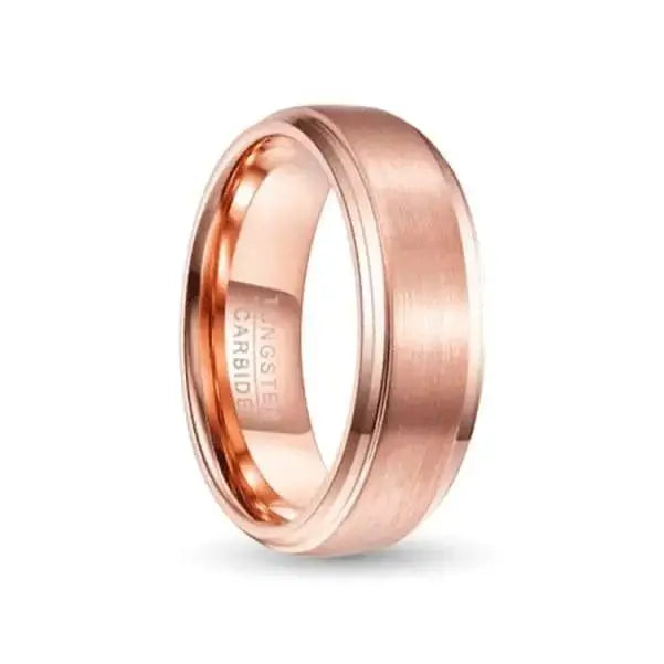 Rose gold Tungsten carbide ring