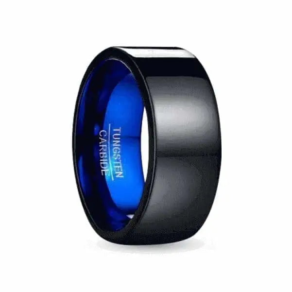 Orbit Rings Tungsten Carbide 7 Sombrero Blue