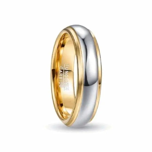 Orbit Rings Tungsten Carbide 7 Sphere Gold