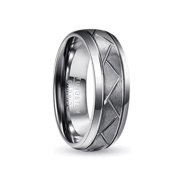 Orbit Rings Tungsten Carbide 7 Terra Silver