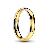 Thumbnail for Polished Gold Titanium Ring 4mm