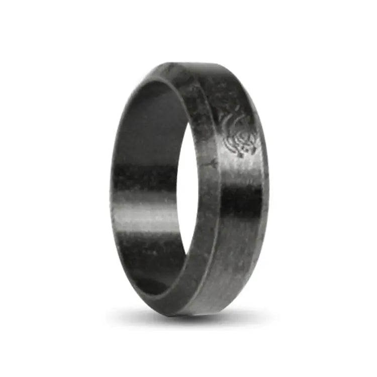 Nordic Bevel Grey Stainless Steel Ring