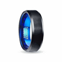 Thumbnail for Orbit Rings Tungsten Carbide 7 Apollo Blue