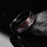 Thumbnail for Orbit Rings Tungsten Carbide Aurora Silver