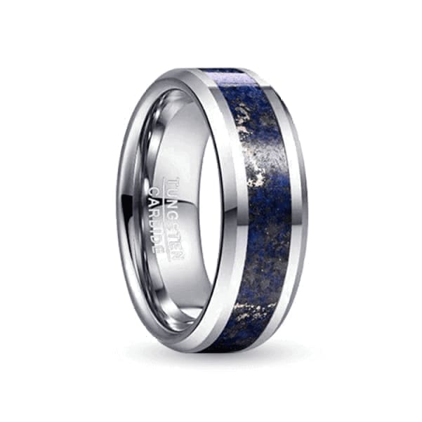 Orbit Rings Tungsten Carbide Aurora Silver